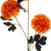 DALIA POMPONOWA POMARAŃCZOWA 66 CM GAŁAZKA - obrazek 2