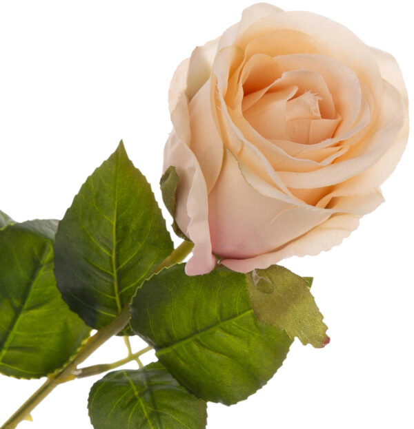 RÓŻA APRICOT CREAM GAŁĄZKA ŁODYGA 72 CM KWIATY SZTUCZNE