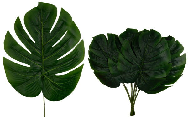 12X LIŚĆ LIŚCIE MONSTERA GAŁĄZKA DO KOMPOZYCJI 55 CM