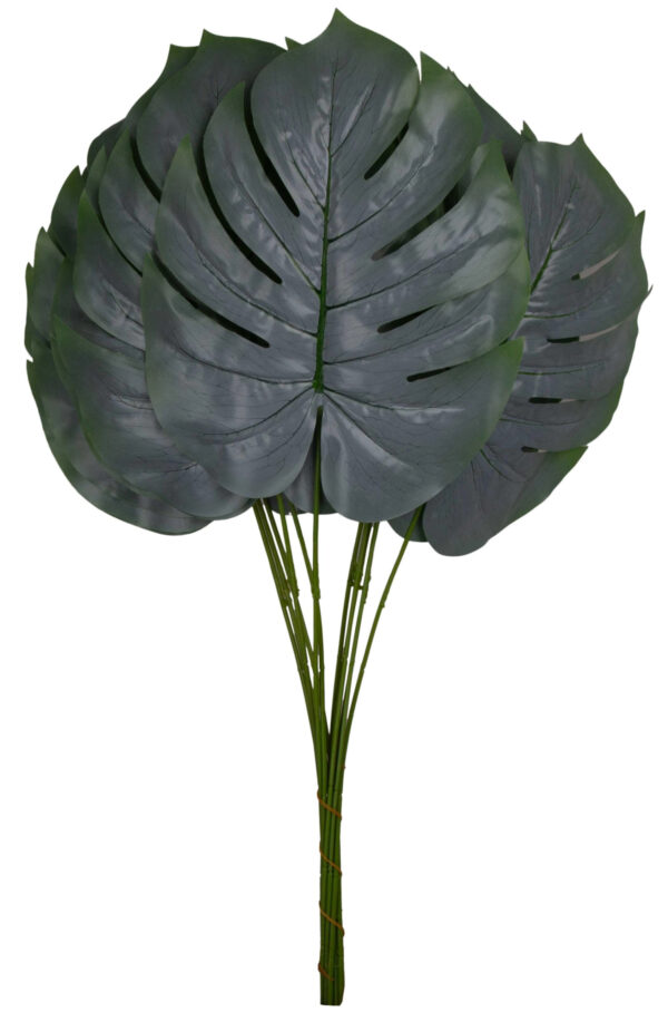 12X LIŚĆ LIŚCIE MONSTERA J. ZIELONY GAŁĄZKA DO KOMPOZYCJI 60 CM - obrazek 2