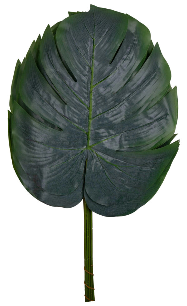 12X LIŚĆ LIŚCIE MONSTERA J. ZIELONY GAŁĄZKA DO KOMPOZYCJI 52 CM - obrazek 2