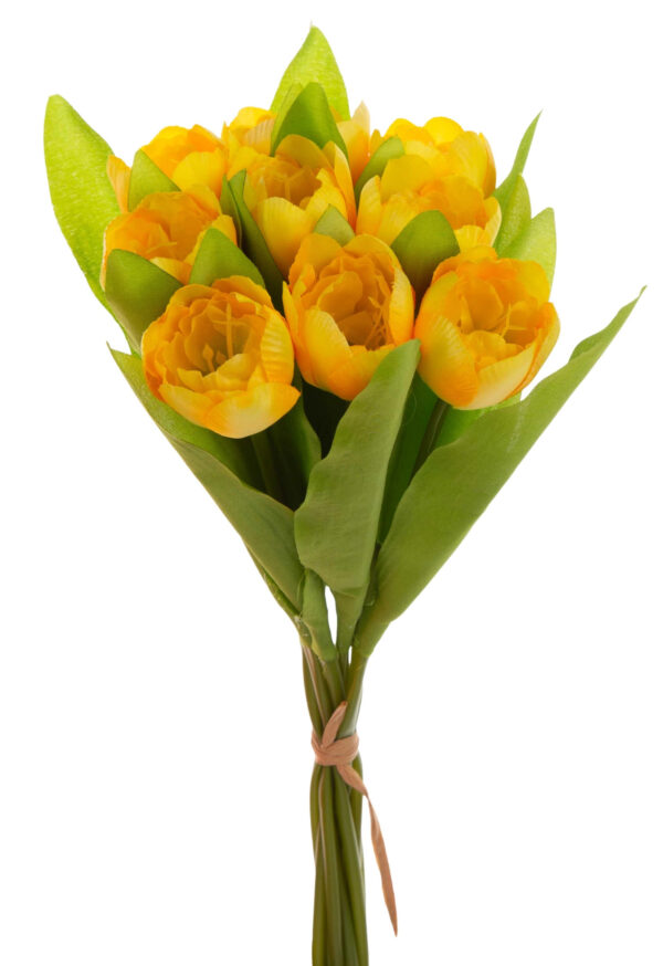 9X TULIPAN ŻÓŁTY BUKIET TULIPANÓW MATERIAŁ WIOSNA
