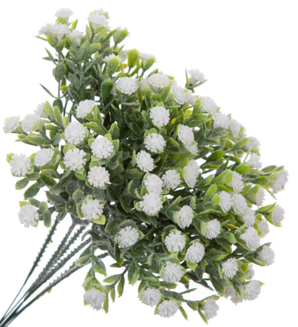 GIPSÓWKA BIAŁA 24 CM KWIATY SZTUCZNE - obrazek 2