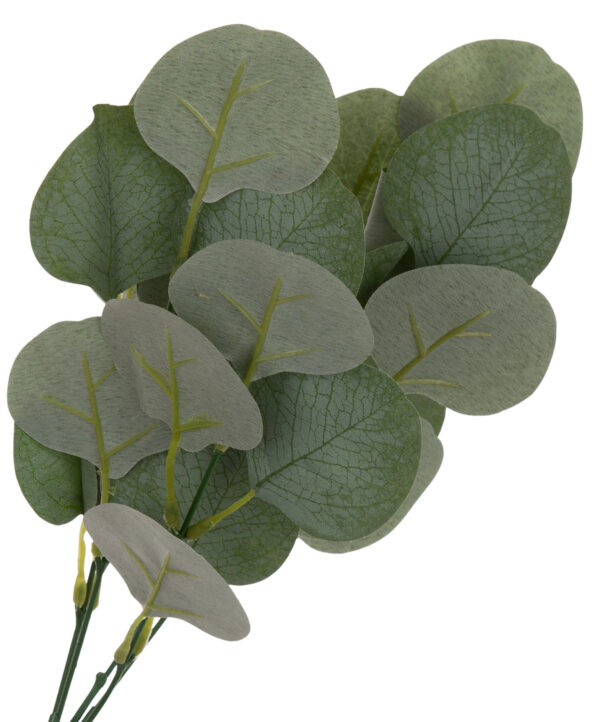 EUKALIPTUS ZIELONY GAŁĄZKA ROŚLINA DODATEK SZTUCZNY 34 CM - obrazek 2