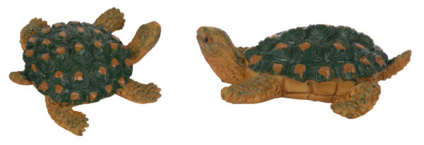 2X ŻÓŁW FIGURKA NAKLEJKA