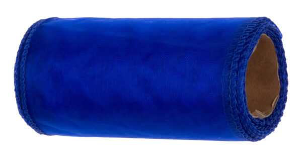 ORGANZA ROYAL BLUE C. NIEBIESKI TIUL ORGANTYNA 12 CM 9Y 8,22 M