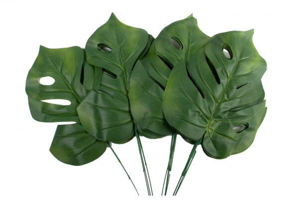Liść monstery 43 cm liść sztuczny 12 szt.