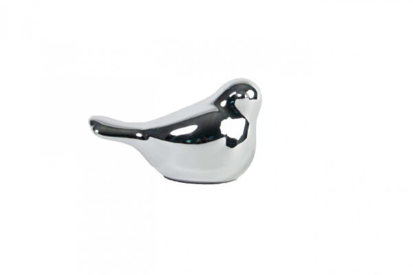 Ptaszek srebrny ceramiczny 8 cm - obrazek 3