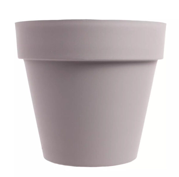OSŁONKA PLASTIKOWA IBIZA MAT SZARA ŚR. 14CM H 12,5CM - obrazek 2