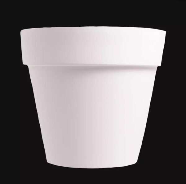 OSŁONKA PLASTIKOWA IBIZA MAT BIAŁA ŚR. 16CM H 14,5CM - obrazek 3
