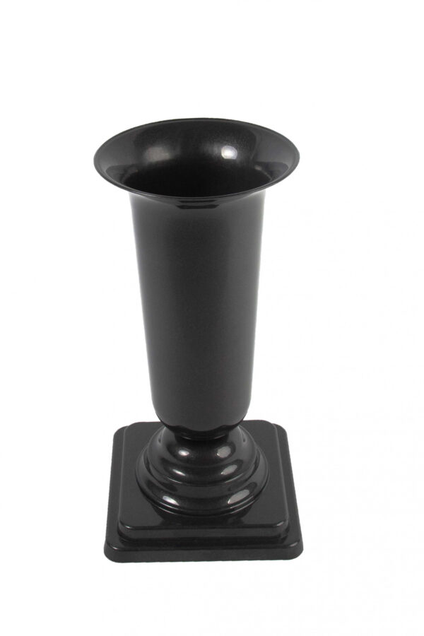 WAZON NA PODSTAWCE DAMA (1) GRAFIT PLASTIKOWY 27 CM - obrazek 2