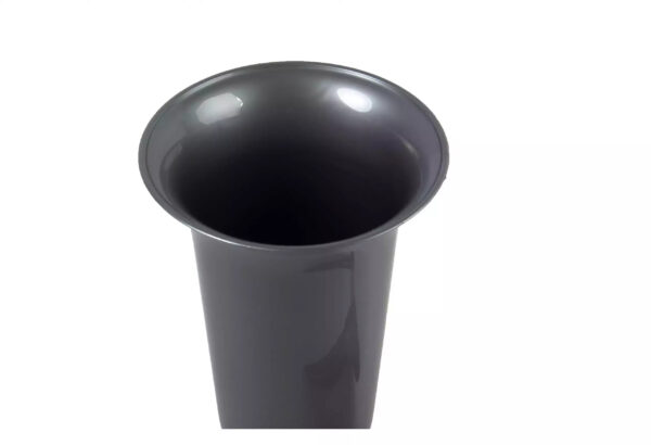 FLAKON WAZON WBIJANY (2) SREBRNY 24CM NA CMENTARZ - obrazek 3