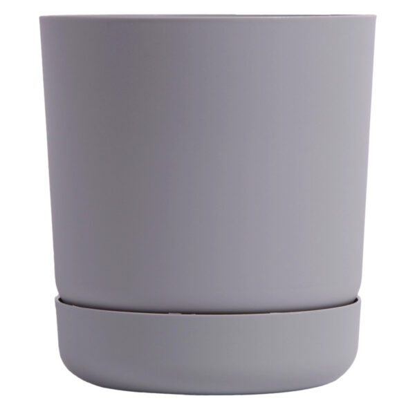 DONICZKA Z PODSTAWKĄ SATINA ŚR 15CM H 17CM PLATYNA