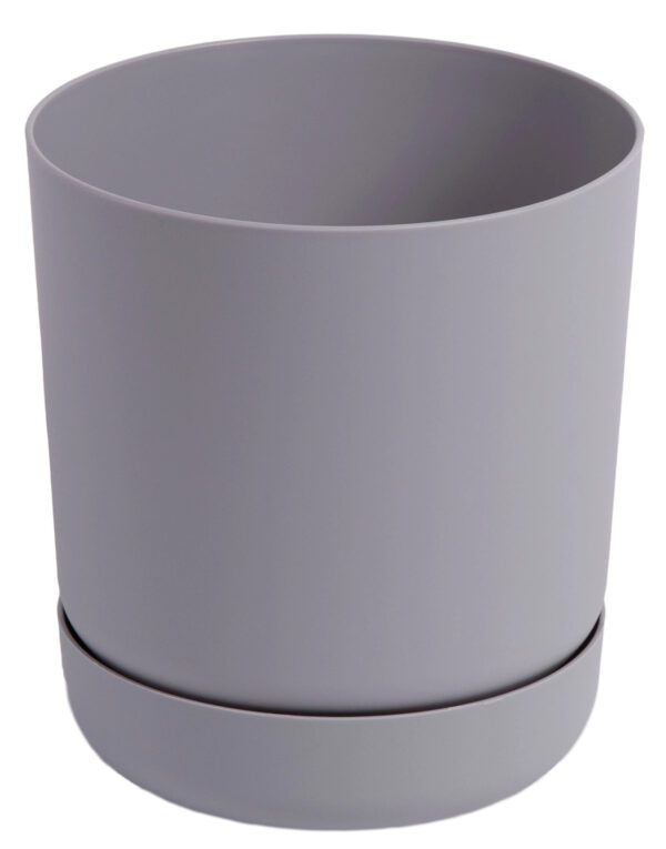 DONICZKA Z PODSTAWKĄ SATINA ŚR 15CM H 17CM PLATYNA - obrazek 2