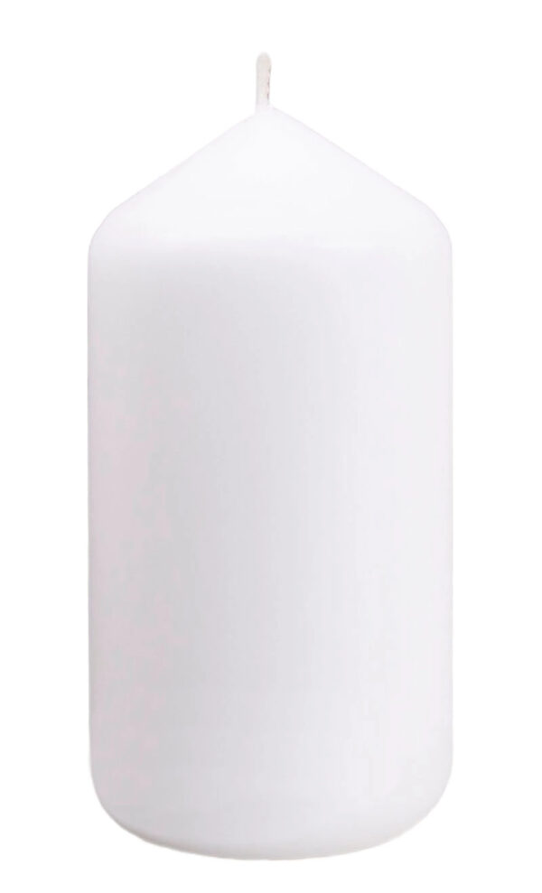 ŚWIECA BIAŁA WALEC 100X180 MM