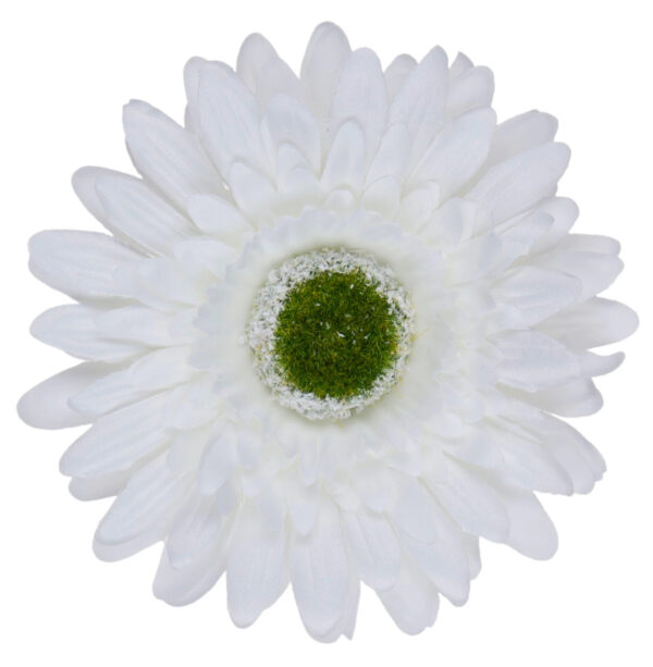 GERBERA BIAŁA ŁODYGOWA KWIATY SZTUCZNE 46 CM - obrazek 2