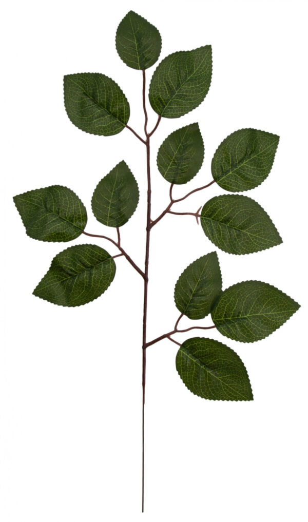 12 X LIŚĆ LIŚCIE RÓŻY 42 CM