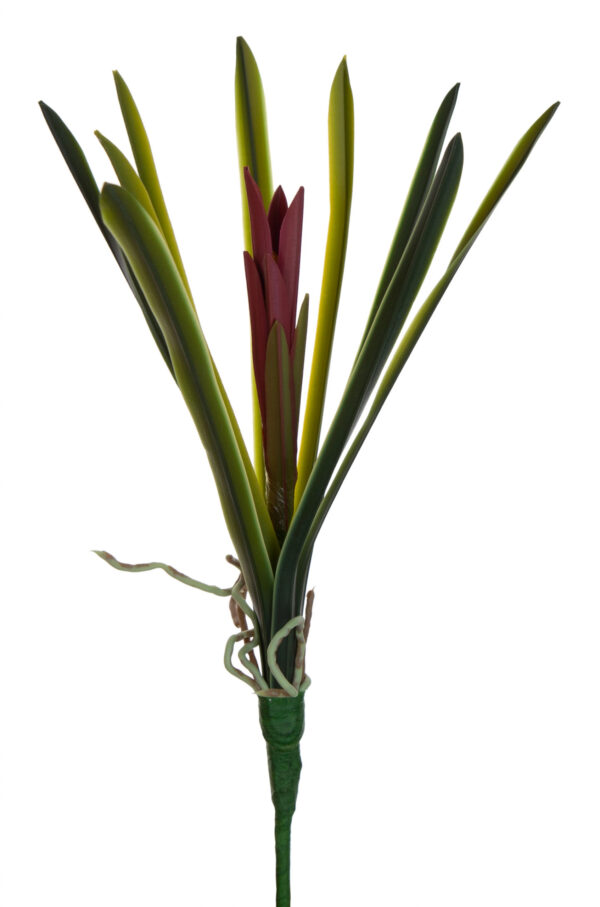 GUZMANIA GAŁĄZKA KWITNĄCA KWIATY SZTUCZNE GUMOWE
