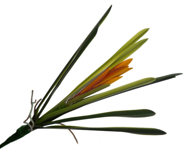 GUZMANIA GAŁĄZKA KWITNĄCA KWIATY SZTUCZNE GUMOWE - obrazek 2