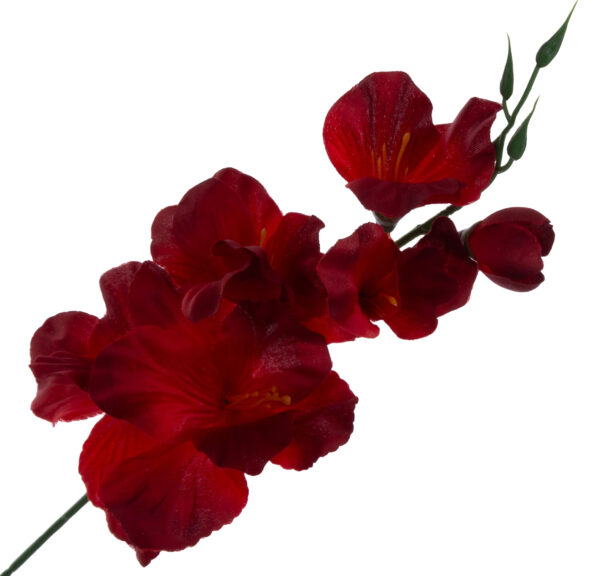 MIECZYK C.CZERWONY GAŁĄZKA KWIATY SZTUCZNE 53 CM - obrazek 2