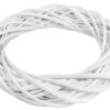 WIANEK WIKLINOWY BIAŁY 25 CM