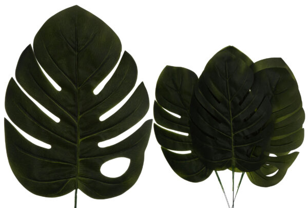 12X LIŚCIE LIŚĆ MONSTERA 54 CM KWIATY SZTUCZNE