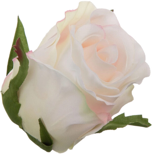 RÓŻA WYROBOWA CREAM POWDER PINK 24 SZT GŁÓWKA KWIATOWA