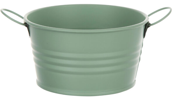 OSŁONKA METALOWA ZIELONA ŚR 10 CM H 5,5 CM