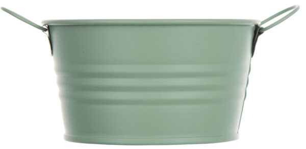 OSŁONKA METALOWA ZIELONA ŚR 10 CM H 5,5 CM - obrazek 2