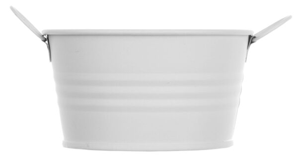 OSŁONKA METALOWA BIAŁA ŚR 10 CM H 5,5 CM - obrazek 2