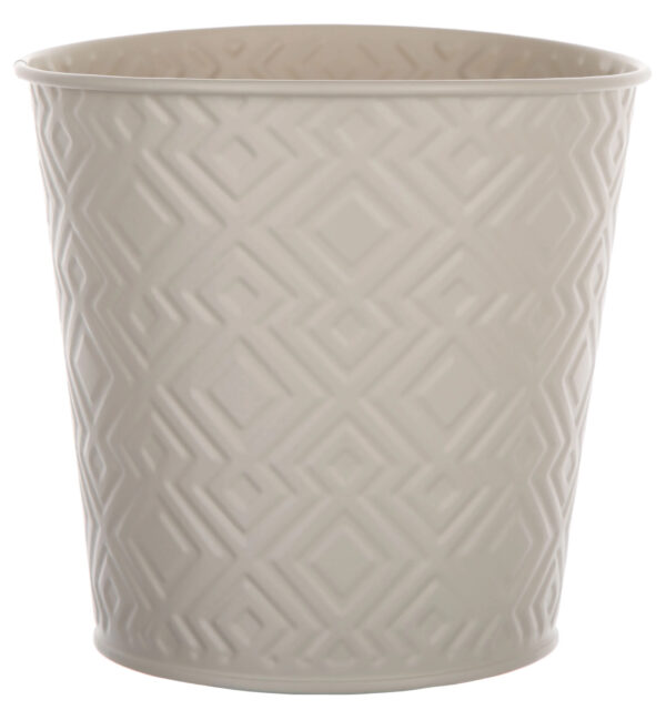 OSŁONKA KREMOWA METALOWA ŚR. 15 CM H 14,5 CM