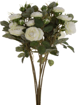 DZIKA RÓŻA BIAŁA BUKIET 6 GAŁĄZEK 50 CM WHITE
