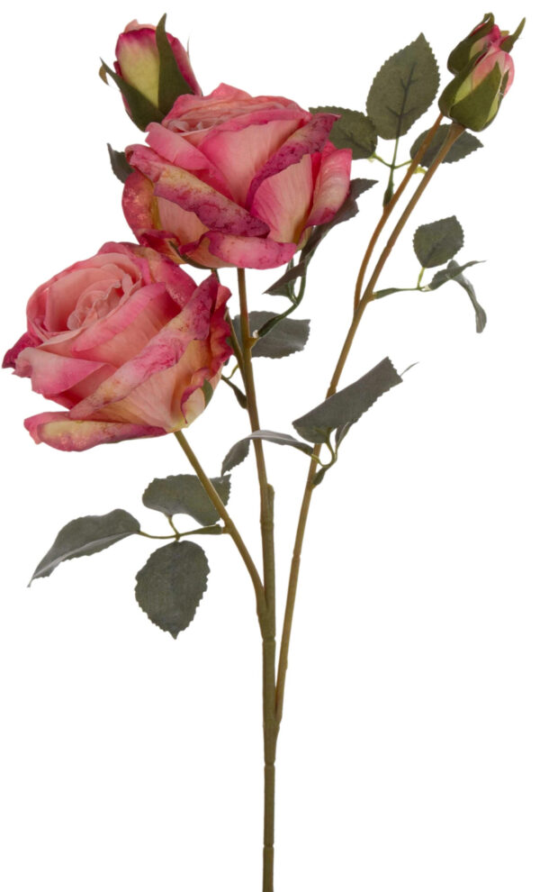 RÓŻA CHARLOTTE PINK RÓŻOWA GAŁĄZKA 65 CM