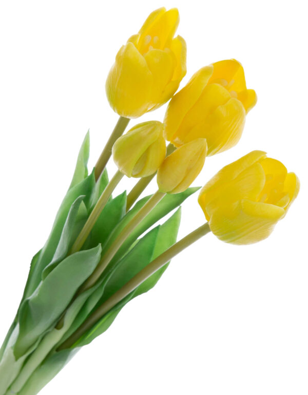TULIPAN ŻÓŁTY BUKIET TULIPANÓW GUMOWYCH - obrazek 2