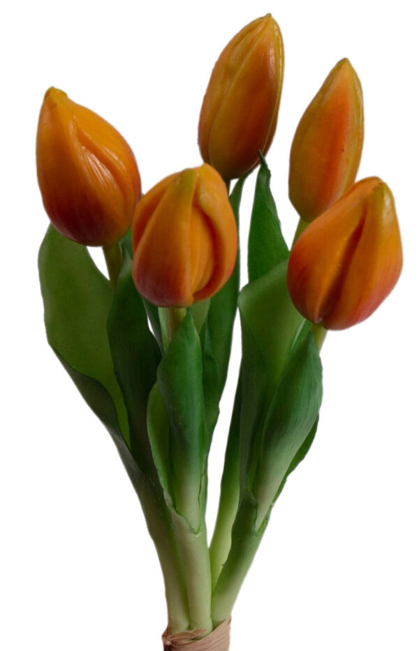 TULIPAN POMARAŃCZOWY BUKIET TULIPANÓW GUMOWYCH