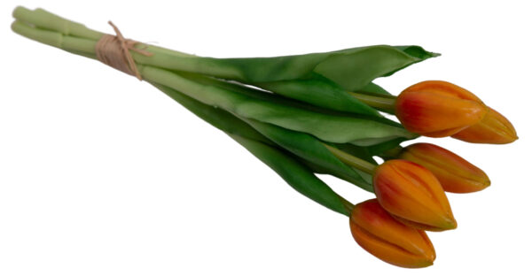 TULIPAN POMARAŃCZOWY BUKIET TULIPANÓW GUMOWYCH - obrazek 2