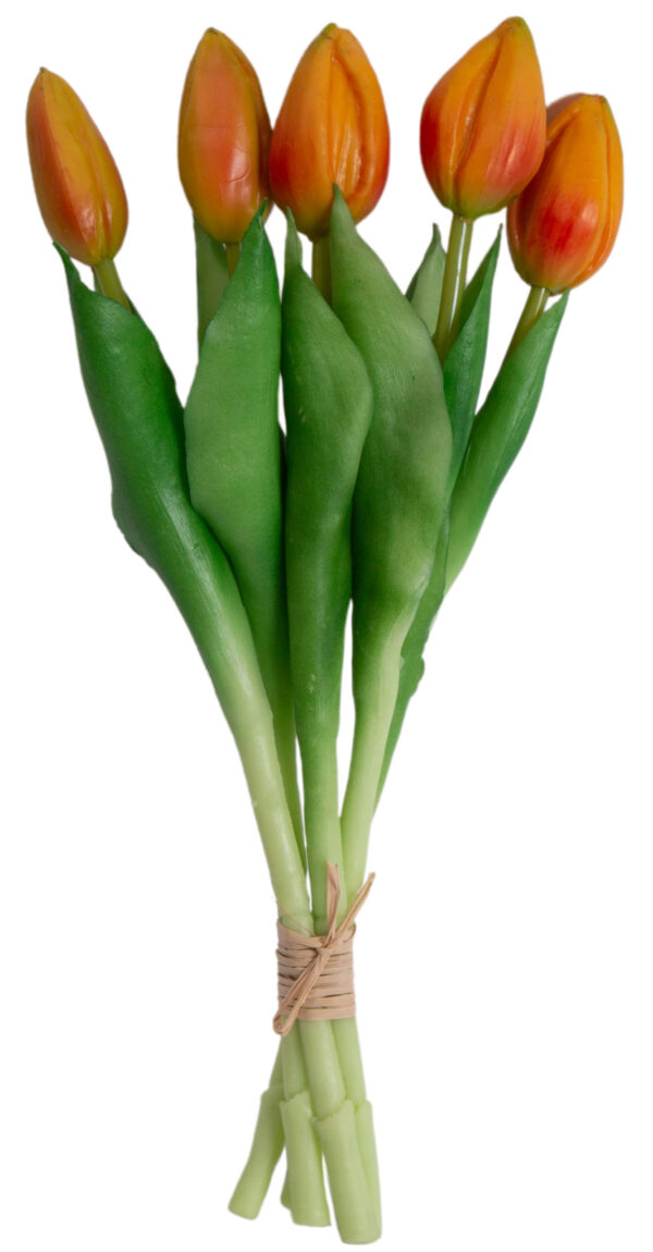 TULIPAN POMARAŃCZOWY BUKIET TULIPANÓW GUMOWYCH - obrazek 3