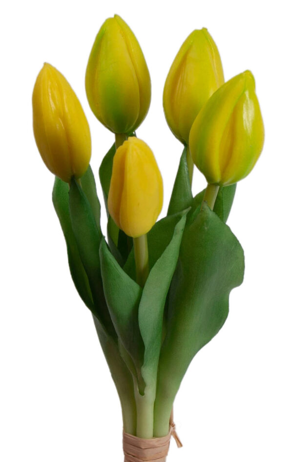 TULIPAN ŻÓŁTY BUKIET TULIPANÓW GUMOWYCH