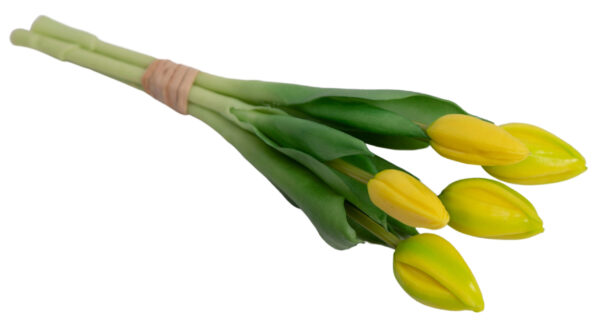 TULIPAN ŻÓŁTY BUKIET TULIPANÓW GUMOWYCH - obrazek 3