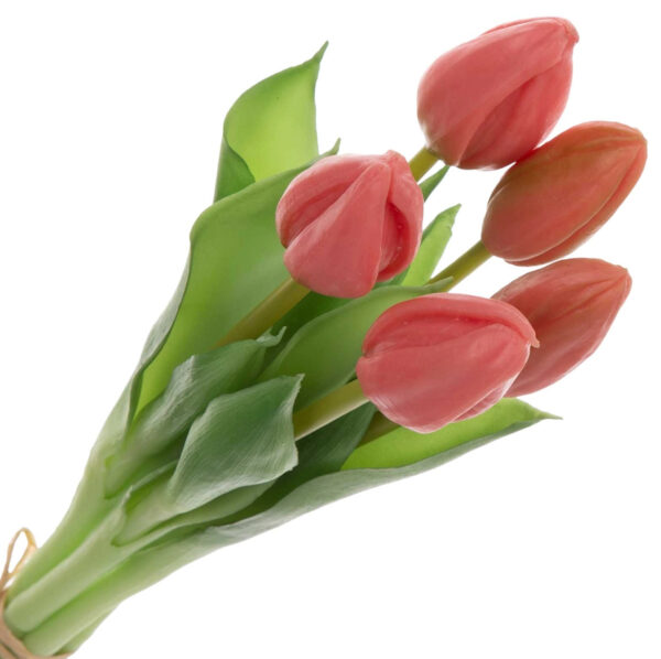 TULIPAN KORALOWY BUKIET TULIPANÓW GUMOWYCH - obrazek 2