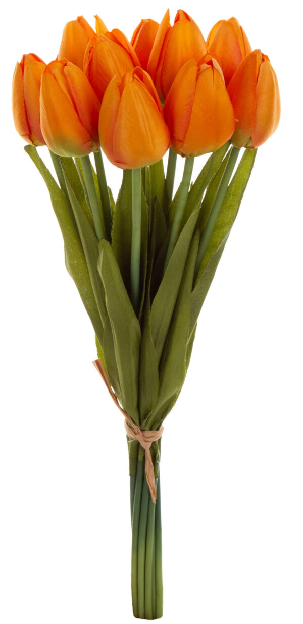10X TULIPAN POMARAŃCZOWY BUKIET TULIPANÓW MATERIAŁ WIOSNA