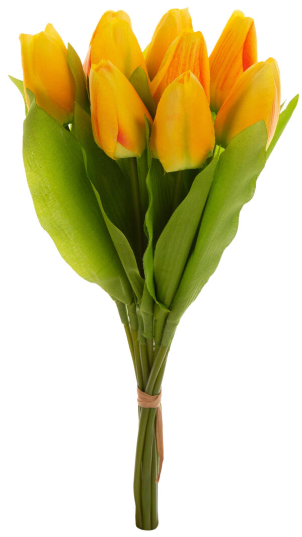 9X TULIPAN ŻÓŁTY BUKIET TULIPANÓW MATERIAŁ WIOSNA