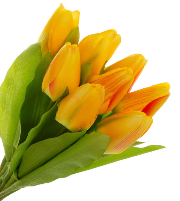 9X TULIPAN ŻÓŁTY BUKIET TULIPANÓW MATERIAŁ WIOSNA - obrazek 2