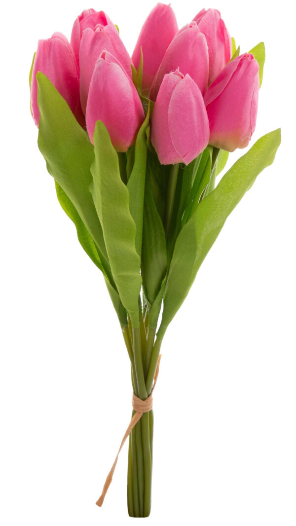9X TULIPAN RÓŻOWY BUKIET TULIPANÓW MATERIAŁ WIOSNA