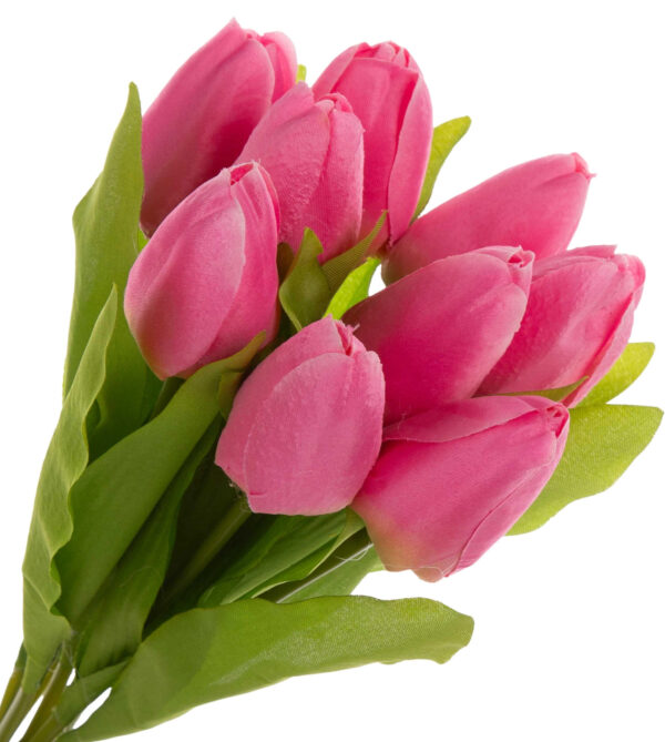 9X TULIPAN RÓŻOWY BUKIET TULIPANÓW MATERIAŁ WIOSNA - obrazek 2