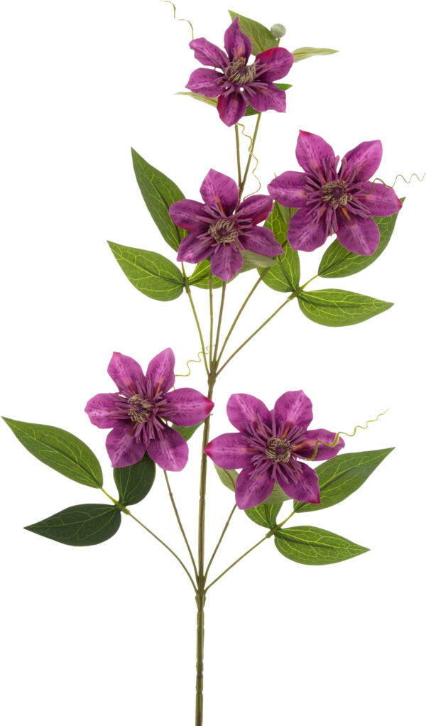 KLEMATIS FIOLETOWY VIOLET GAŁĄZKA KWIATY SZTUCZNE 81 CM