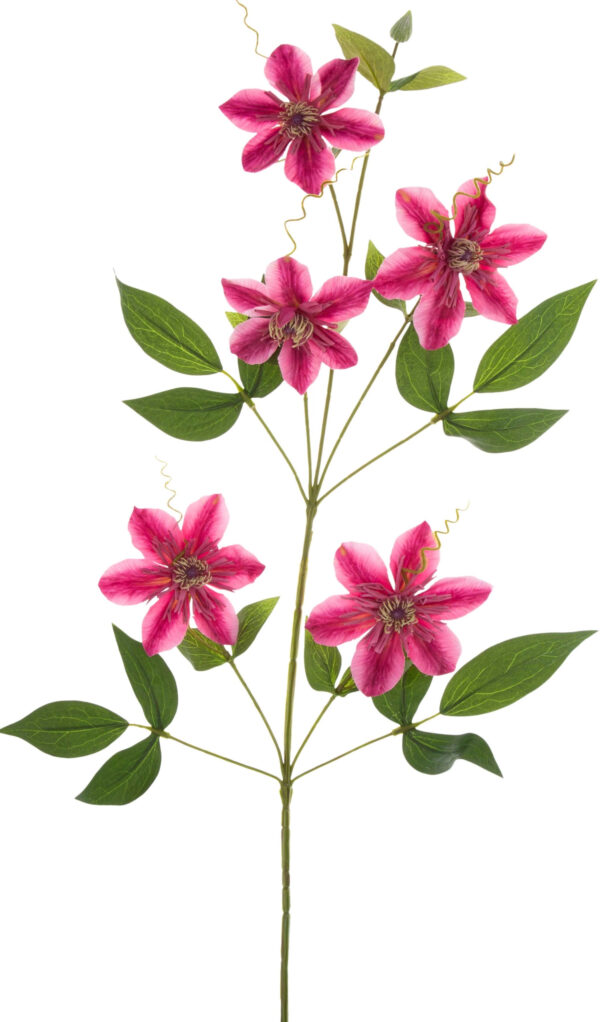 KLEMATIS C. RÓŻ BEAUTY GAŁĄZKA KWIATY SZTUCZNE 81 CM