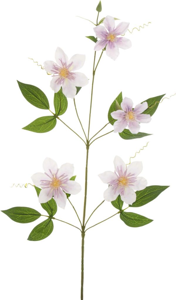 KLEMATIS LILIOWY LILAC GAŁĄZKA KWIATY SZTUCZNE 81 CM
