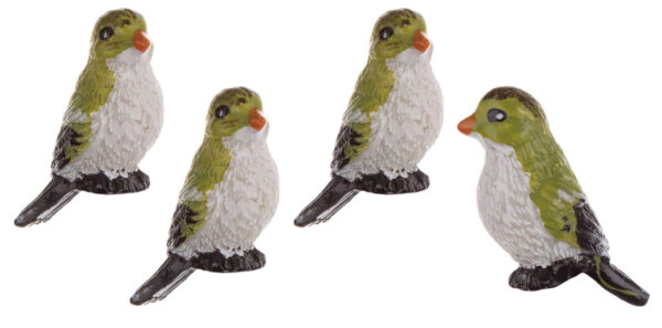 4X PTASZEK FIGURKA OZDOBA DO WIANKA
