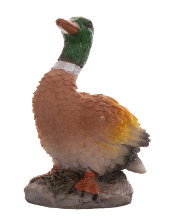 KACZKA BRĄZOWA FIGURKA POLIRESING 6 CM - obrazek 2